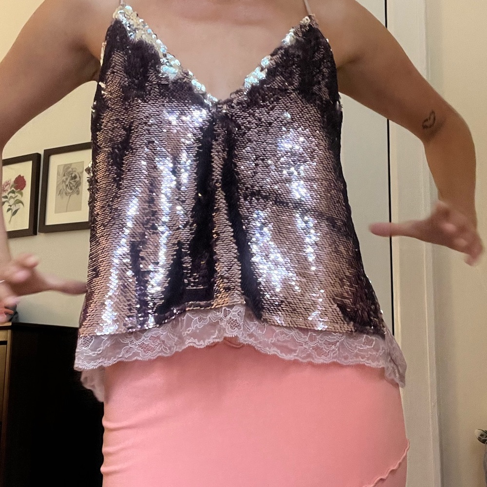 Free People Intimately sequin top